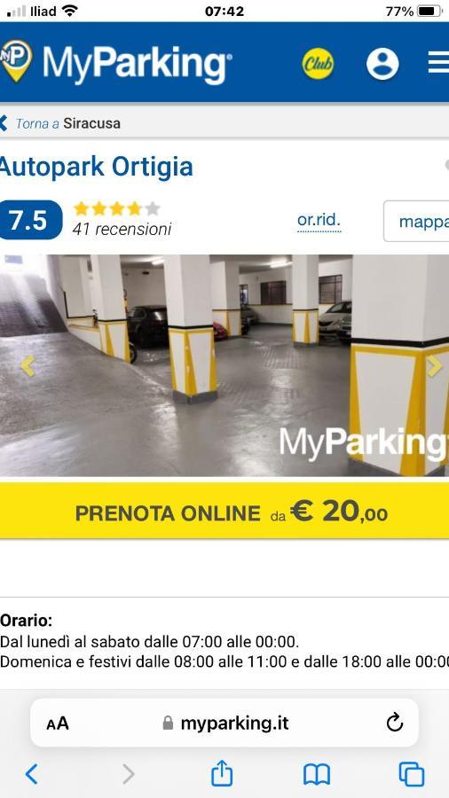 Il Sipario Palazzo Accolla Leilighet Syracuse Eksteriør bilde